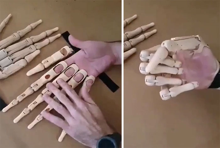 Dedos largos articulados