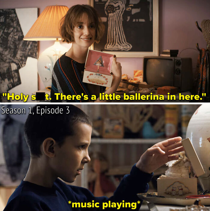 Also, When Robin Is In Nancy's Room For The First Time, She Also Looks At Nancy's Ballerina Jewelry Box, Which Is The Same Thing Eleven Did In Season 1 When She Was Exploring The Wheelers' House