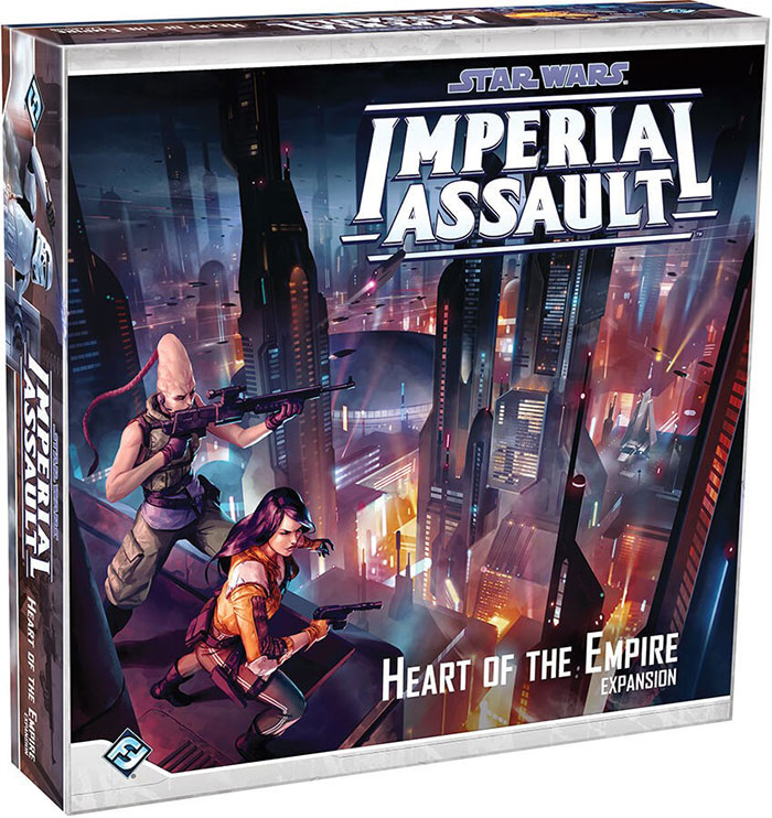 Star Wars Imperial A*****t strategy board game box featuring futuristic cityscape and characters with weapons.