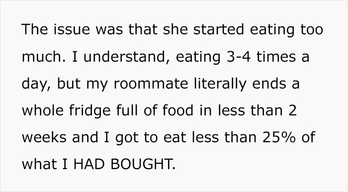 Student Has Had Enough Of Financially-Struggling Roommate Eating All Of Her Food, Buys A Mini Fridge For Her Room Only, Drama Ensues - 5