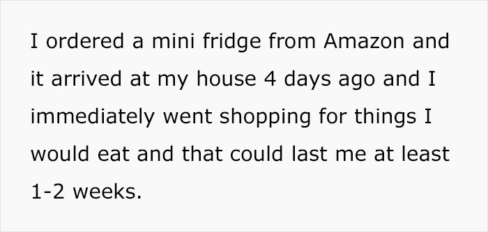 Student Has Had Enough Of Financially-Struggling Roommate Eating All Of Her Food, Buys A Mini Fridge For Her Room Only, Drama Ensues - 10