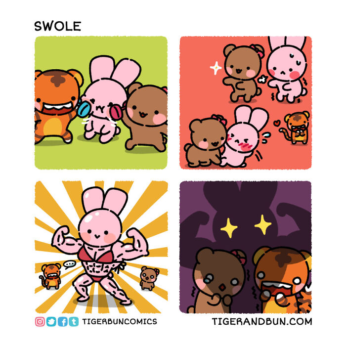 25 Adorable Comics I Created About A Tiger And A Bunny And Their Day-To-Day