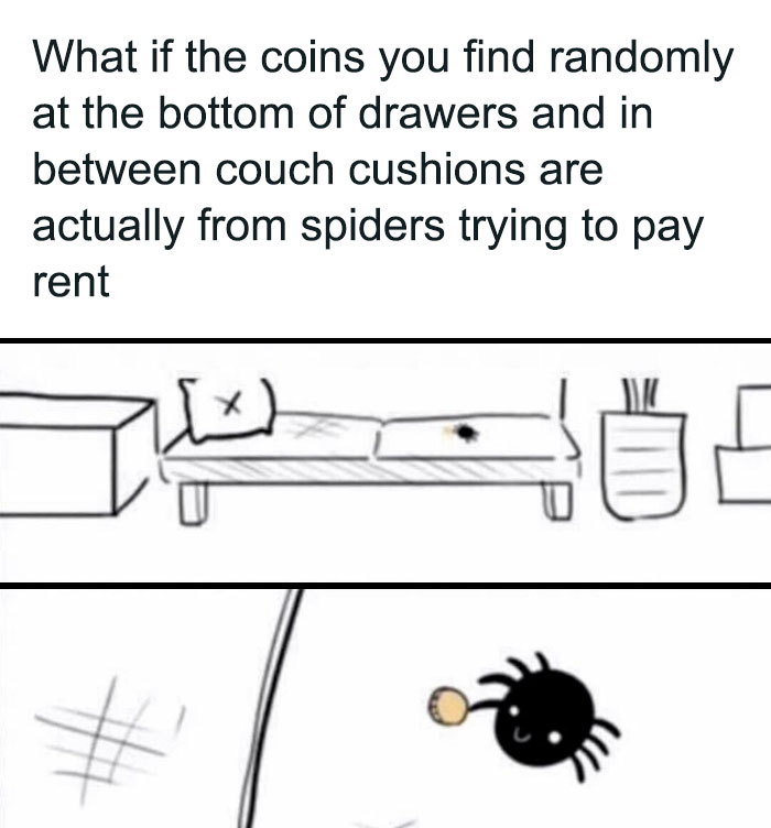 Thanks, I Love Spiders Paying Rent
