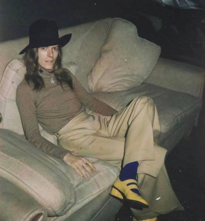 David Bowie Photographed In New York By Andy Warhol, 1971