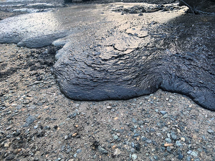 Molten Sugar From The Domino's Sugar Storage Fire Looks Like A Lava Flow