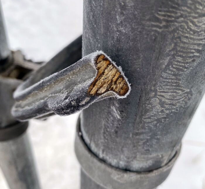 The Way This Broken Metal Latch Rusted Makes It Look Like Wood On The Inside