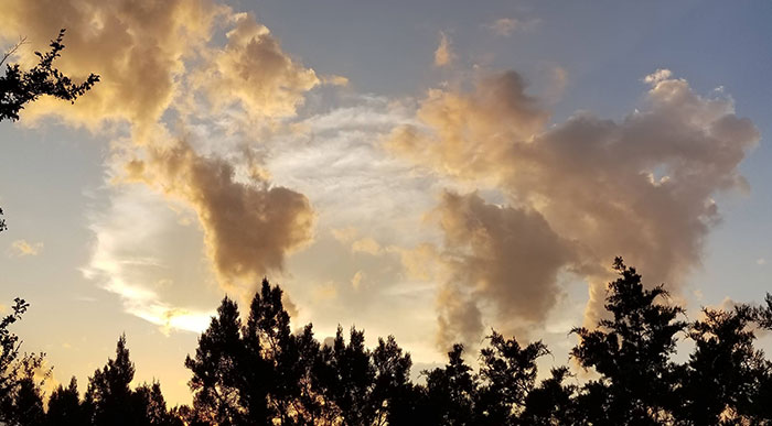 Clouds Looked Like A Map Of The World