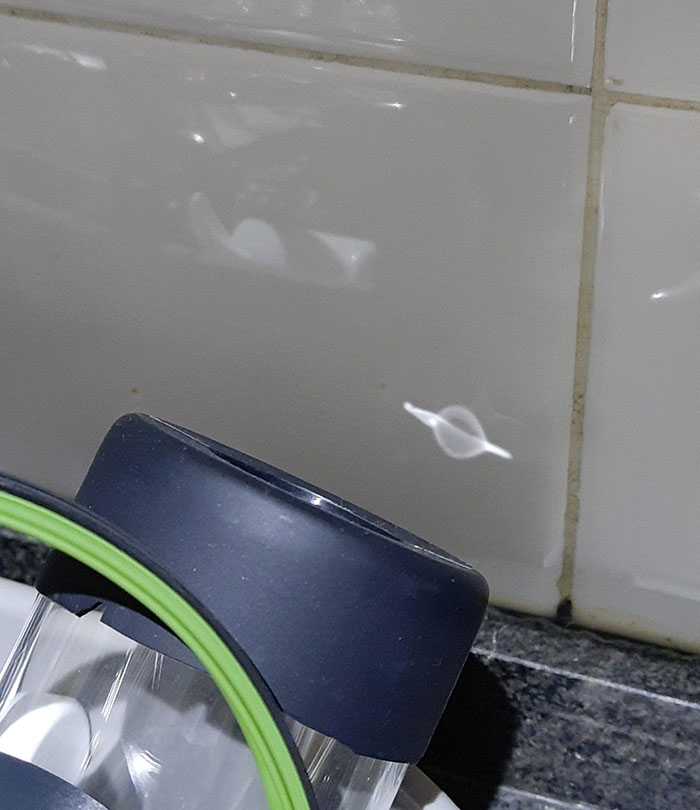 The Sun Reflecting On My Drying Dishes Looks Like Saturn