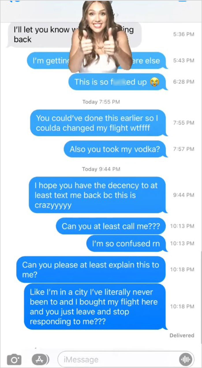 This Guy Ditched His Date While She Was Napping At The Hotel After She Flew Across The Country To Meet Him - 4