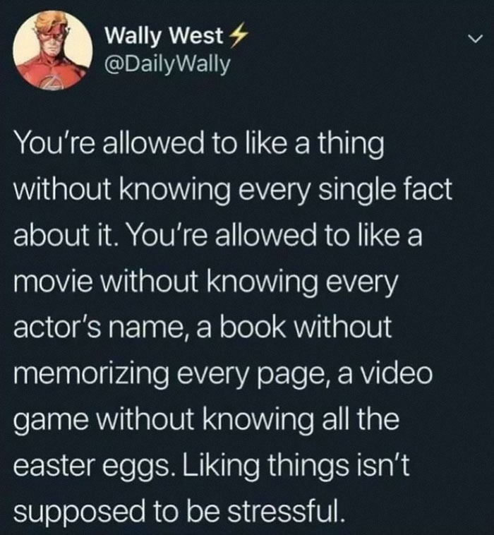 Be Free To Like Things