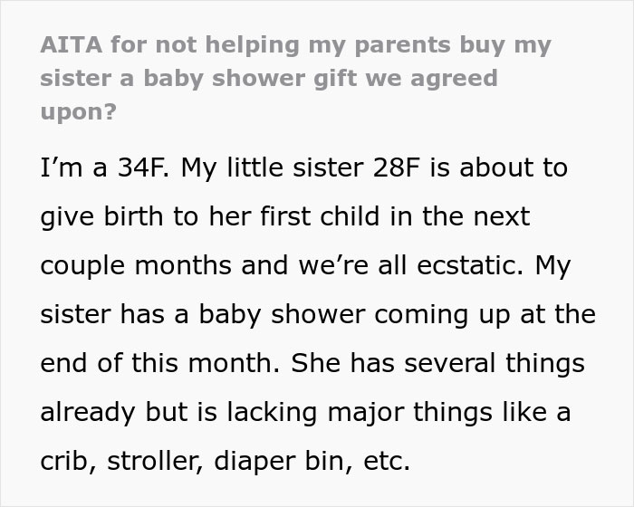 "She Calls Me Selfish": Spoiled Mother Wants An $8k Baby Crib, Her Sister Refuses, Starting A Family Drama