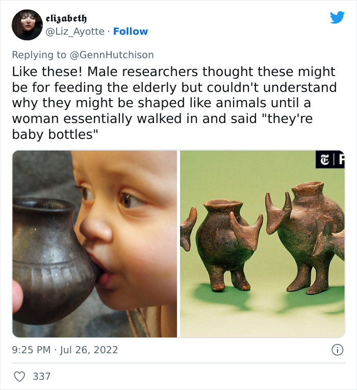 Writer Starts A Viral Twitter Thread After Making Fun Of Historical "Discoveries" That Were Cracked Once Women Were Finally Allowed To Look At Them