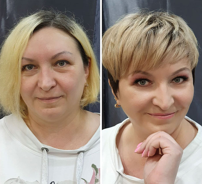 A Makeup Artist And Hairstylist Post 30 Before-And-After Shots Of Clients Who Told Them To "Do Something" (New Pics)