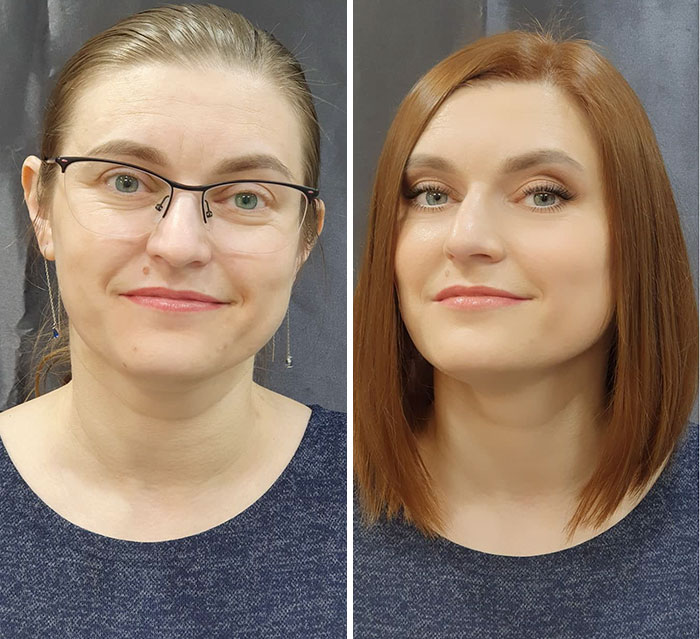 A Makeup Artist And Hairstylist Post 30 Before-And-After Shots Of Clients Who Told Them To "Do Something" (New Pics)