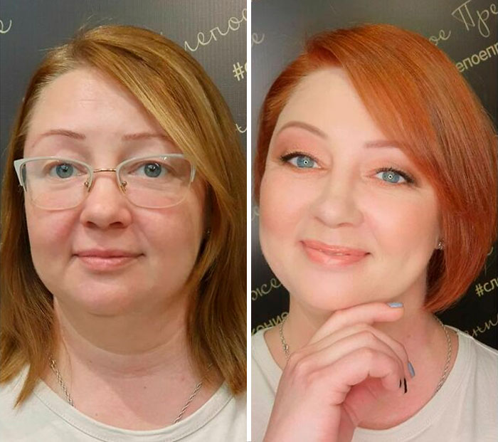 A Makeup Artist And Hairstylist Post 30 Before-And-After Shots Of Clients Who Told Them To "Do Something" (New Pics)
