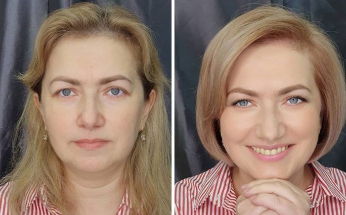 A Makeup Artist And Hairstylist Post 30 Before-And-After Shots Of Clients Who Told Them To "Do Something" (New Pics)