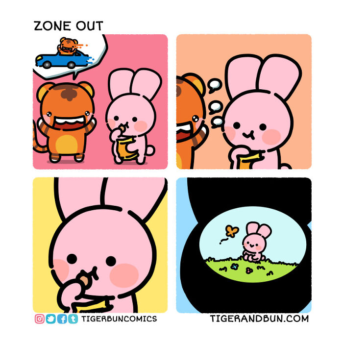 25 Adorable Comics I Created About A Tiger And A Bunny And Their Day-To-Day