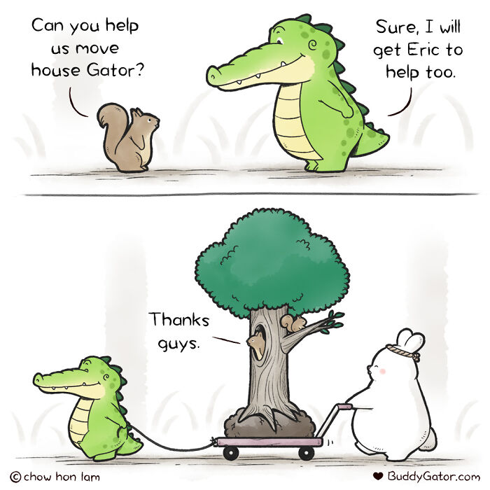 My 20 Comics About Adorable Animals Spreading The Good Vibes Around