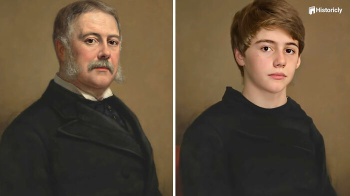 Chester Arthur reimaginado como un adolescente