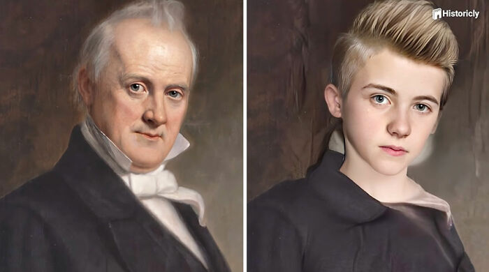 James Buchanan reimaginado como un adolescente