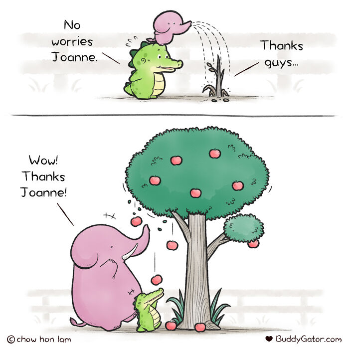 My 20 Comics About Adorable Animals Spreading The Good Vibes Around
