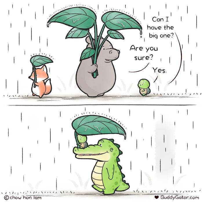 My 20 Comics About Adorable Animals Spreading The Good Vibes Around