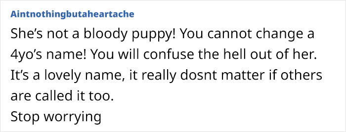 &ldquo;I Love Her Name But HATE It&rsquo;s So Common Now&rdquo;: Mom Asks If She's Being Unreasonable For Wanting To Change Her 4-Year-Old&rsquo;s Name