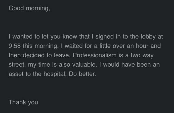 Person Attends A Job Interview But Leaves After An Hour Waiting In Vain, 20 People Online Tell Similar Tales - 1