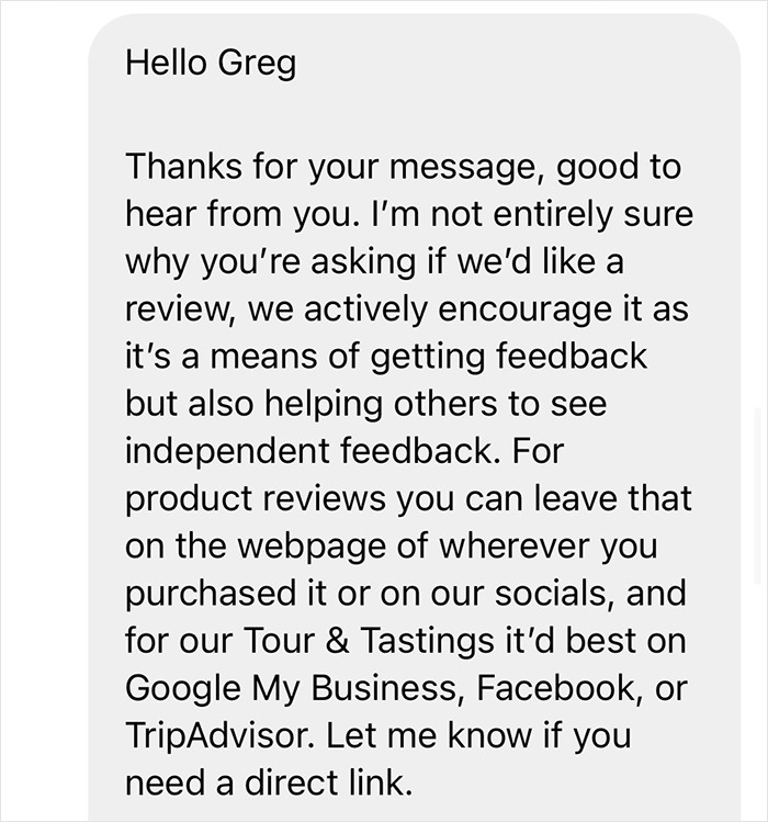 Entitled Man Requests Gin For Free But Is Put In His Place By This Sarcastic Distillery Manager