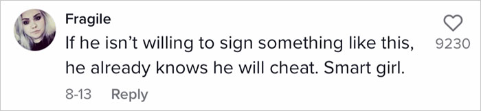 Man Signs A Contract With Fianc&eacute;e Stating That He Will Be Legally Obliged To Pay Her Bills If He Ever Cheats On Her