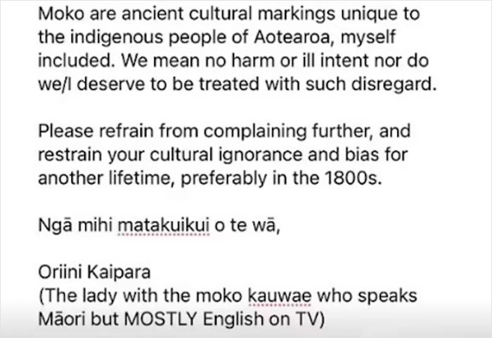 New Zealand Newscaster Claps Back At Man Constantly Complaining To Her News Station About Her Māori Face Tattoo