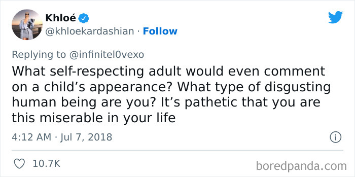 Khloe Kardashian's Response To Someone Calling Her Baby "Not Cute"