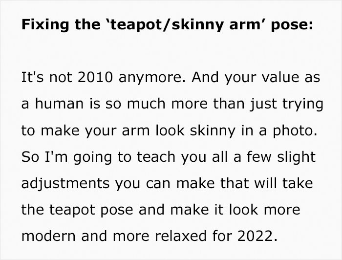 Woman Calls Out "Millennial Poses" That People Need To Stop Doing For Photos