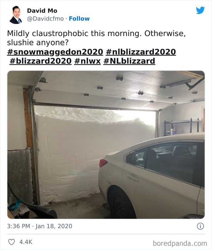 Record-Breaking Snowfall From Canadian Blizzard. 30 Inches Fell On Friday Alone