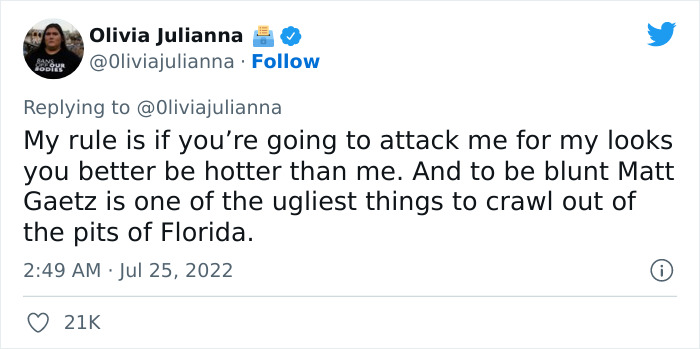 This 19 Y.O. Woman Who Gets Publicly Shamed By Congressman Matt Gaetz Uses The Attention To Raise $2.2M In Abortion Funds