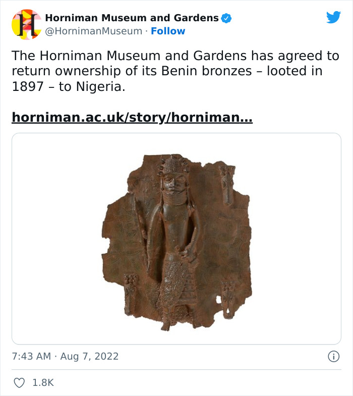 Horniman Museum To Return 72 Benin Artifacts To Nigeria, Brings Forth A Discussion On Object Repatriation - 1