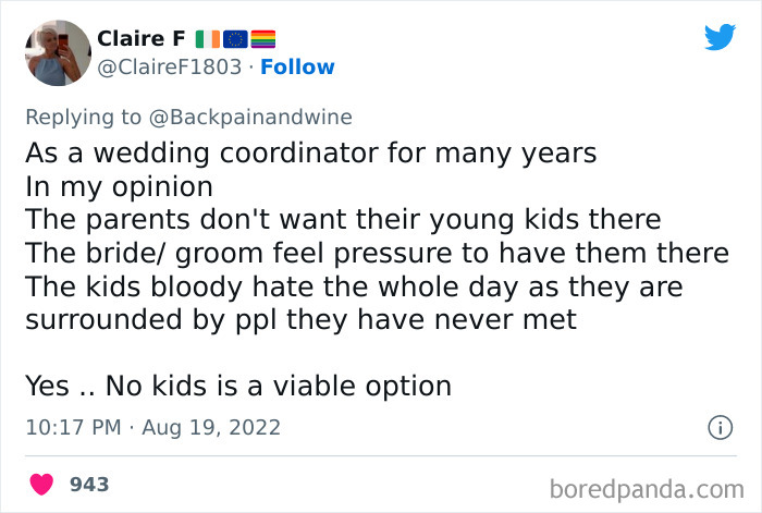 People Are Sharing Their Opinions On &ldquo;No Children&rdquo; Policy At Weddings, Heated Debate Ensues