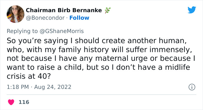 "What Do You Do At That Point?": Guy Wonders What People Who Don't Want Kids Will Do When They're 40, And The Internet Responds "What Do You Do At That Point?": Guy Wonders What People Who Don't Want Kids Will Do When They're 40, And The Internet Responds