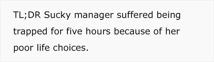 Manager &ldquo;Left Hanging&rdquo; In Elevator For 5 Hours With A Full Bladder After Her Employee Couldn&rsquo;t Help Her Because Of Her Own Absurd Rules
