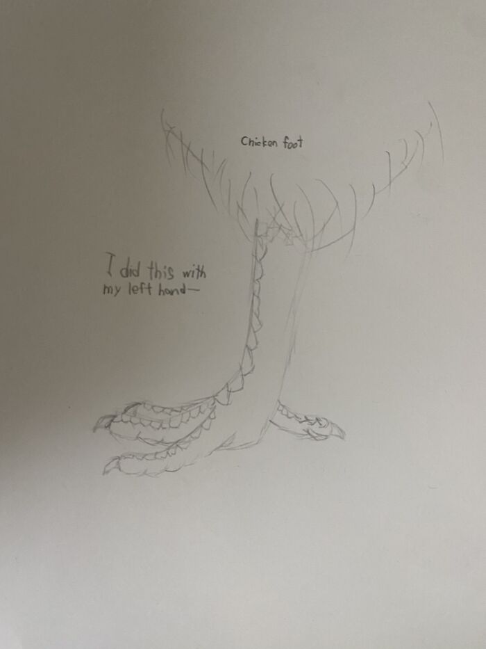 I Drew This With My Non Dominant Hand. It’s Stupid But I’m Pretty Proud Of Myself Lol