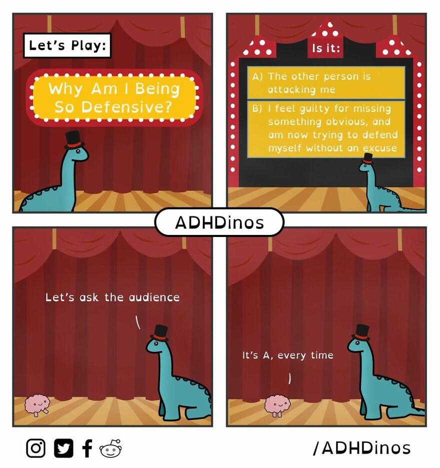 Artist Illustrates Everyday Life With Adhd Through Relatable Dinosaur Illustrations (32 New Pics)