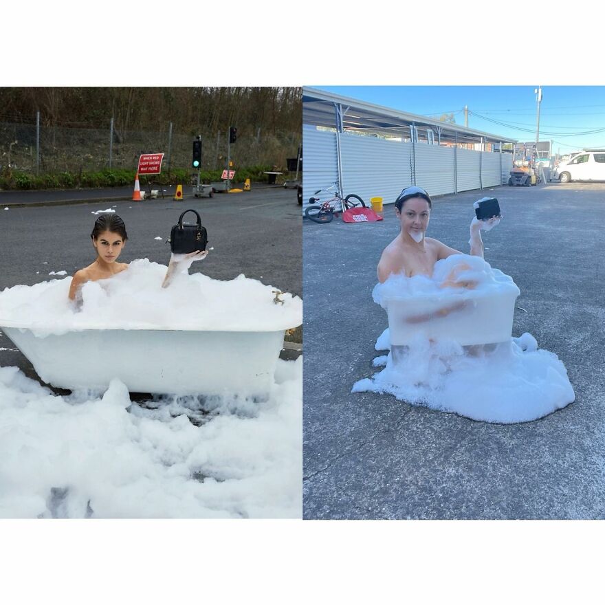 This Woman Keeps Recreating Celebrity Instagram Posts With Hilarious Twists(New Pics)