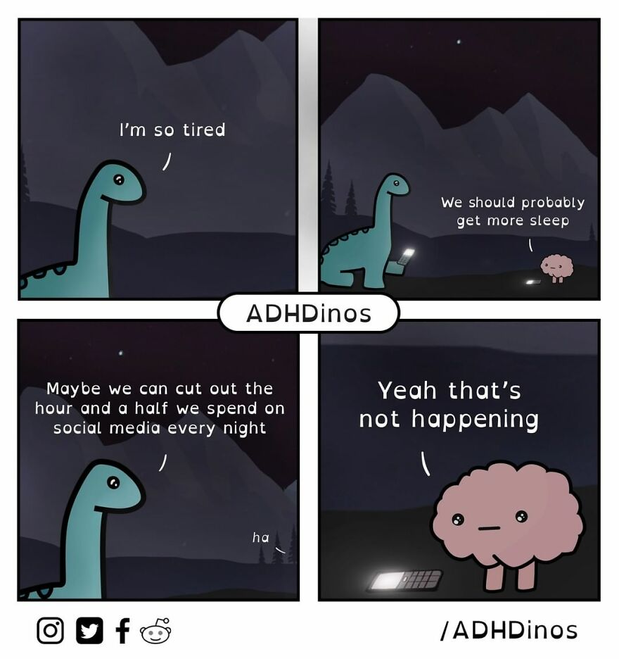 Artist Illustrates Everyday Life With Adhd Through Relatable Dinosaur Illustrations (32 New Pics)