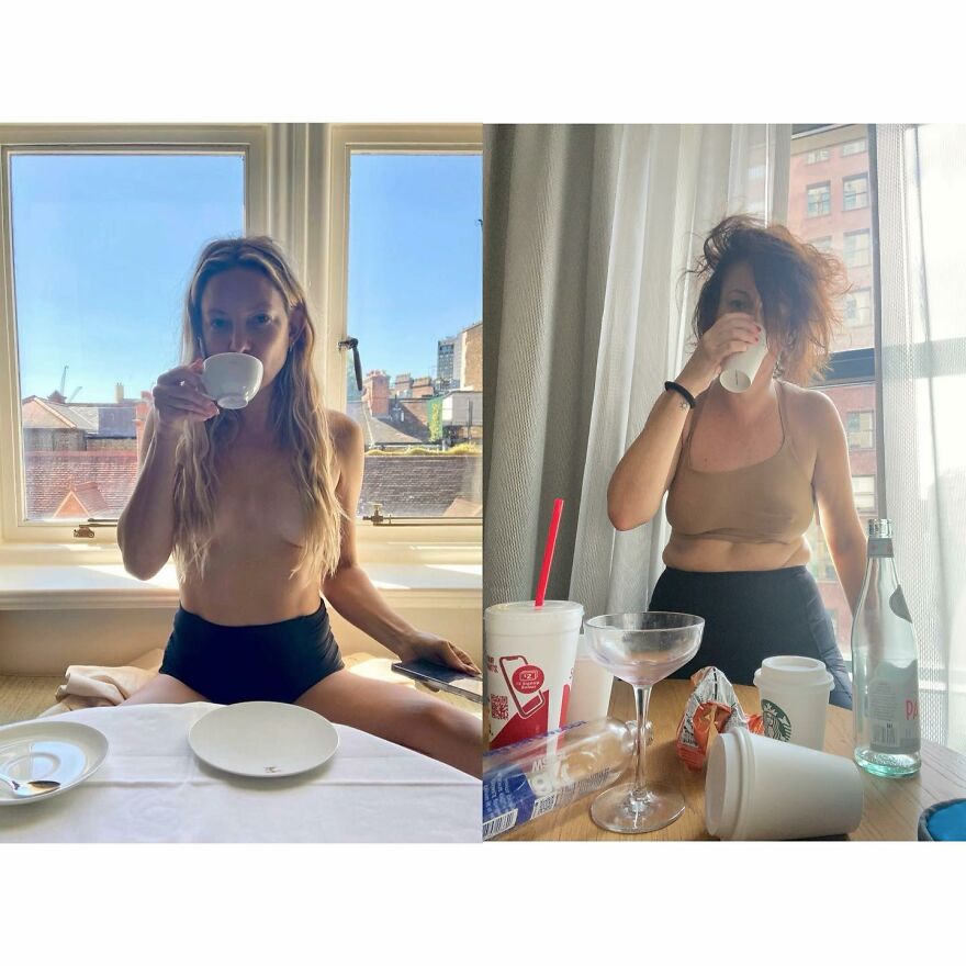 This Woman Keeps Recreating Celebrity Instagram Posts With Hilarious Twists(New Pics)