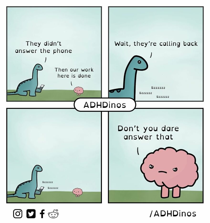 Artist Illustrates Everyday Life With Adhd Through Relatable Dinosaur Illustrations (32 New Pics)