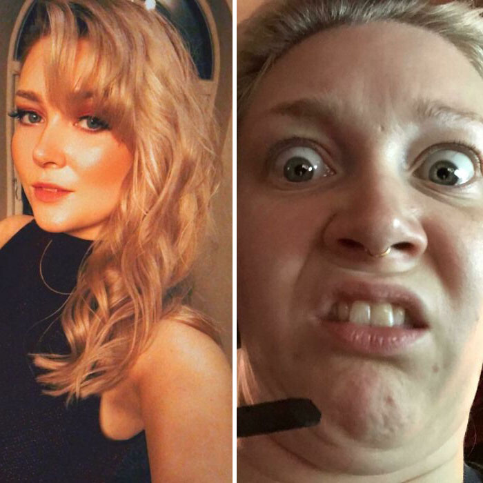 Left: During A Long Valheim Session. Right: New Year’s Eve!