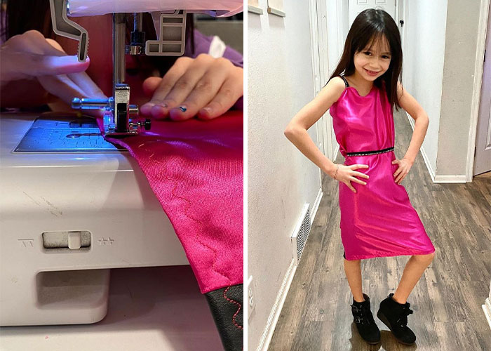 Talented 9-Year-Old Sews Incredible Outfits, Capturing The Attention Of Vera Wang