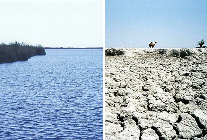 Lake Chad In 1967 vs. Lake Chad Now