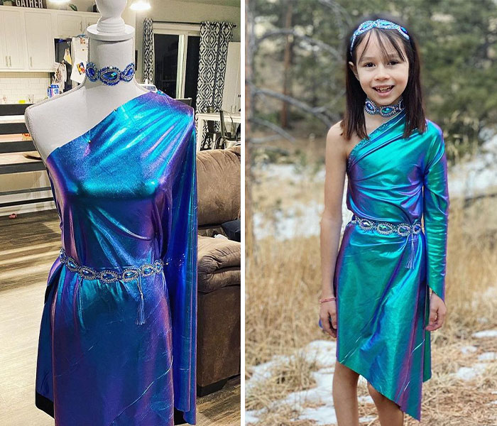 Talented 9-Year-Old Sews Incredible Outfits, Capturing The Attention Of Vera Wang