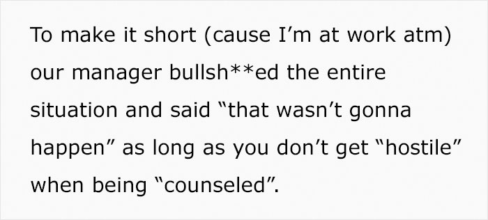 Longtime Worker Gets Fired For Being Late For The First Time Ever, So His Colleagues Let The Boss Know They're Not Disposable - 6